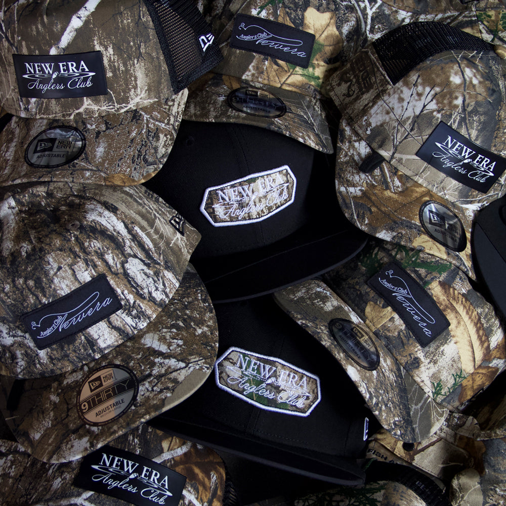 ニューエラ　NEW ERA anglers club 9fory 緑・黒セット RC 9FIFTY Angler's Club ストーン ダークグリーンバイザー