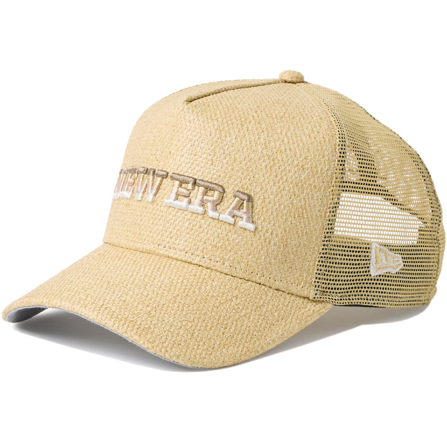  キャップ ベージュ メッシュ ゴルフ ニューエラ メッシュ キャップ 帽子 NEW ERA CAP 9FORTY A-Frame