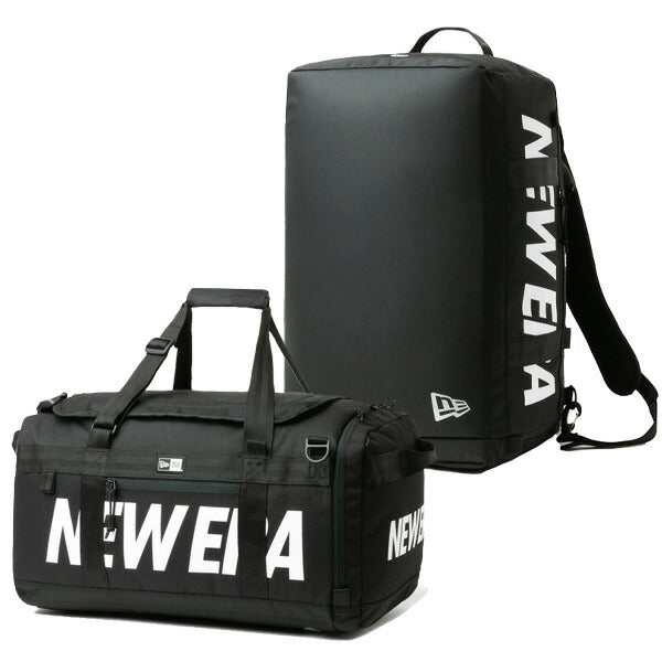 クラブ ダッフルバッグ 50L 2ウェイ プリントロゴ ブラック