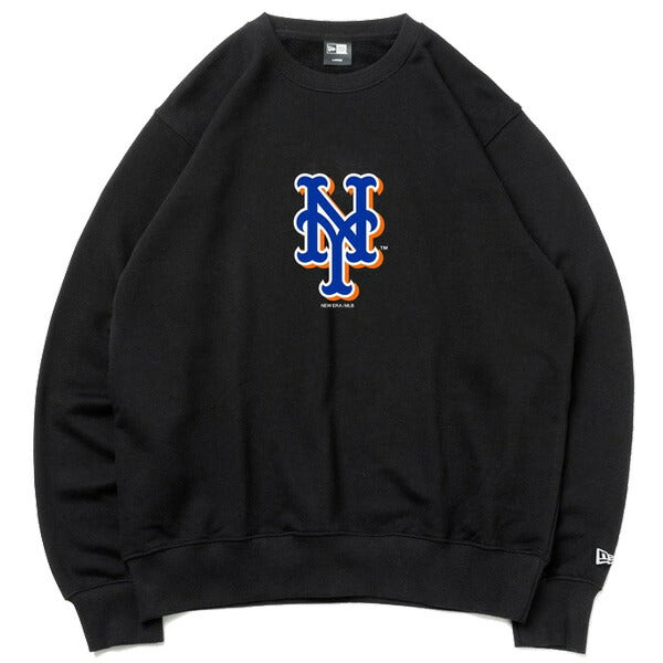 裏毛 スウェット クルーネック MLB Apparel ニューヨーク・メッツ ブラック