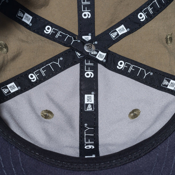 RC 9FIFTY Curved Visor Vintage Nylon ニューヨーク・メッツ オリーブ ネイビーバイザー