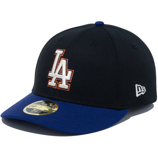 LP 59FIFTY Duck Canvas ロサンゼルス・ドジャース ブラック ダークロイヤルバイザー