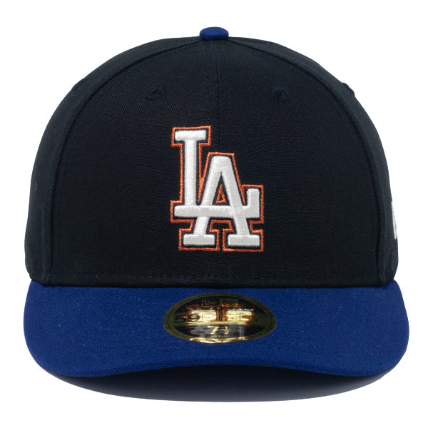 LP 59FIFTY Duck Canvas ロサンゼルス・ドジャース ブラック ダークロイヤルバイザー