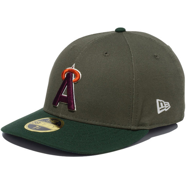 LP 59FIFTY Duck Canvas カリフォルニア・エンゼルス クーパーズタウン モス ダークグリーンバイザー