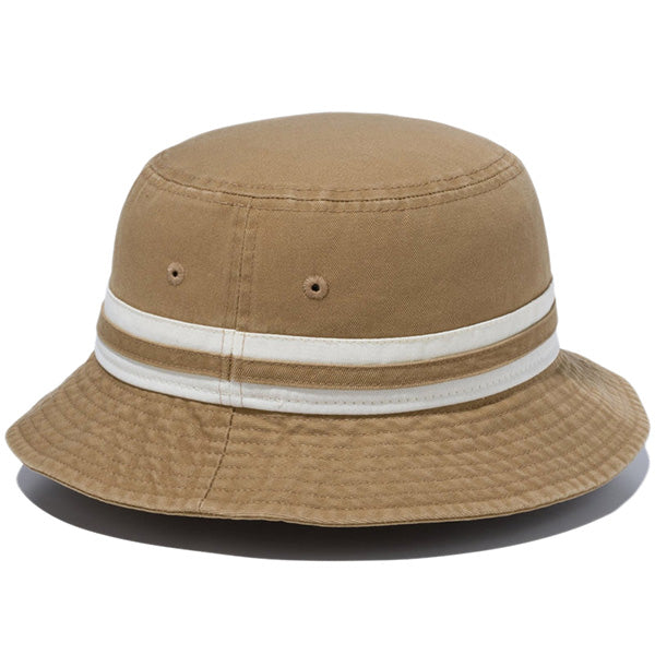 バケット01 Striped Band Bucket カーキ/クロームホワイト