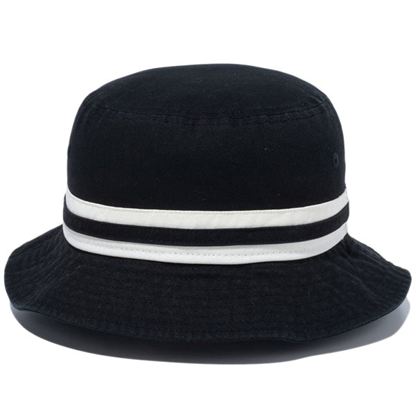 バケット01 Striped Band Bucket ブラック/クロームホワイト