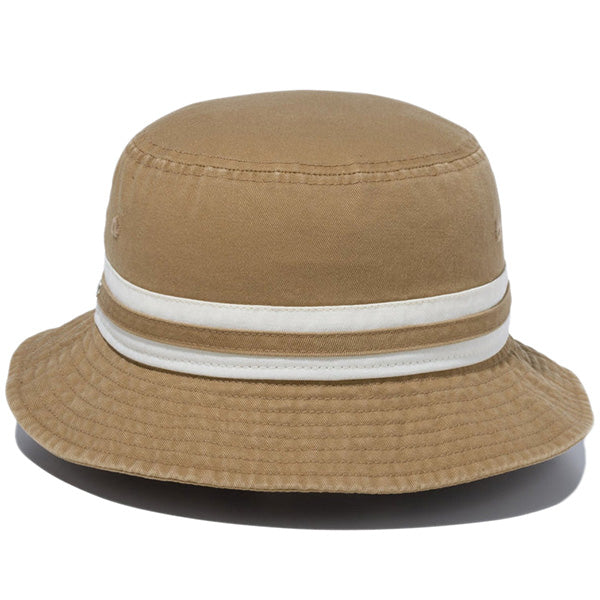 バケット01 Striped Band Bucket カーキ/クロームホワイト