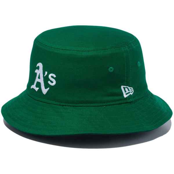バケット01 リバーシブル MLB Reversible Hat オークランド・アスレチックス ダークグリーン