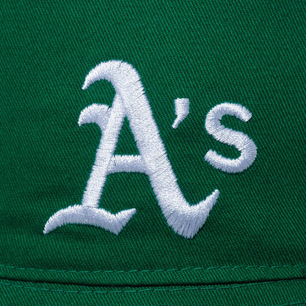 バケット01 リバーシブル MLB Reversible Hat オークランド・アスレチックス ダークグリーン