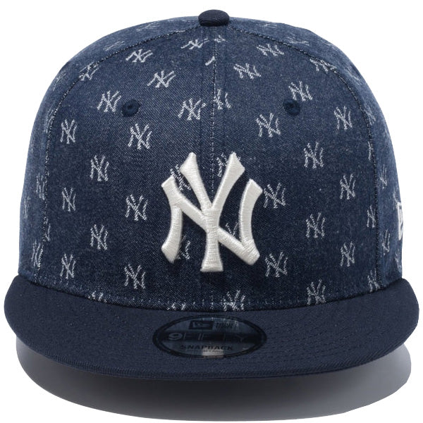 9FIFTY MLB Jacquard ニューヨーク・ヤンキース ネイビー × クローム ネイビーバイザー