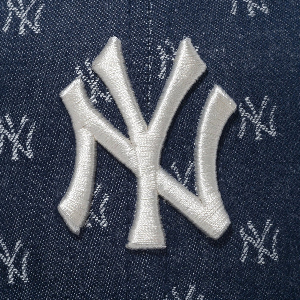 9FIFTY MLB Jacquard ニューヨーク・ヤンキース ネイビー × クローム ネイビーバイザー