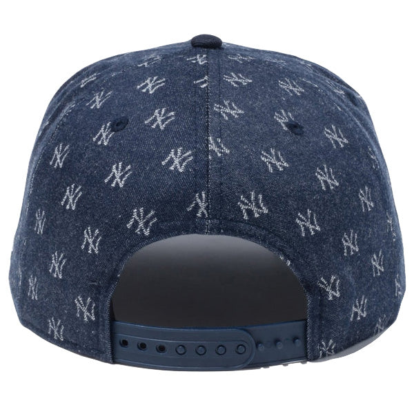 9FIFTY MLB Jacquard ニューヨーク・ヤンキース ネイビー × クローム ネイビーバイザー