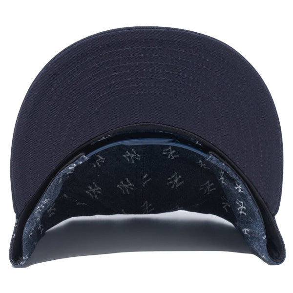 9FIFTY MLB Jacquard ニューヨーク・ヤンキース ネイビー × クローム ネイビーバイザー