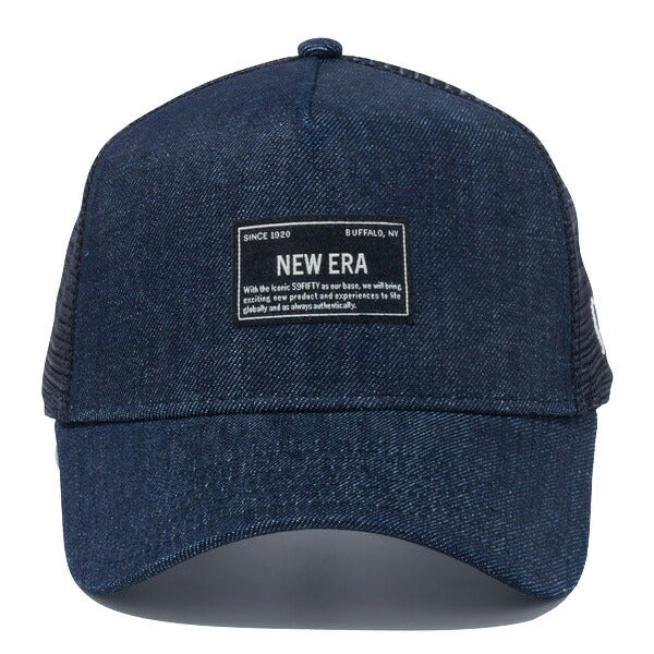 9FORTY A-Frame トラッカー Denim ウーブンパッチ インディゴデニム
