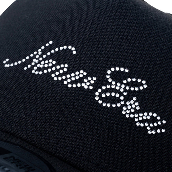 9FORTY A-Frame トラッカー Rhinestone NEW ERA Script Logo ブラック