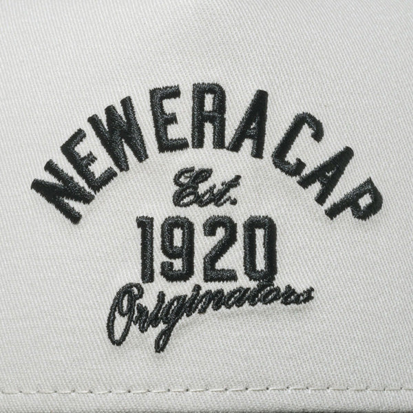 9FORTY A-Frame トラッカー NEW ERA 1920 アーチロゴ ストーン/ブラック