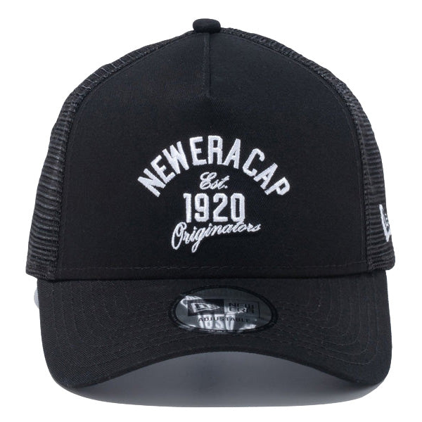 9FORTY A-Frame トラッカー NEW ERA 1920 アーチロゴ ブラック
