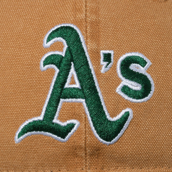 9TWENTY MLB Washed Duck オークランド・アスレチックス ライトブロンズ ダークグリーンバイザー