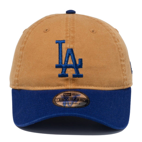 9TWENTY MLB Washed Duck ロサンゼルス・ドジャース ライトブロンズ ネイビーバイザー