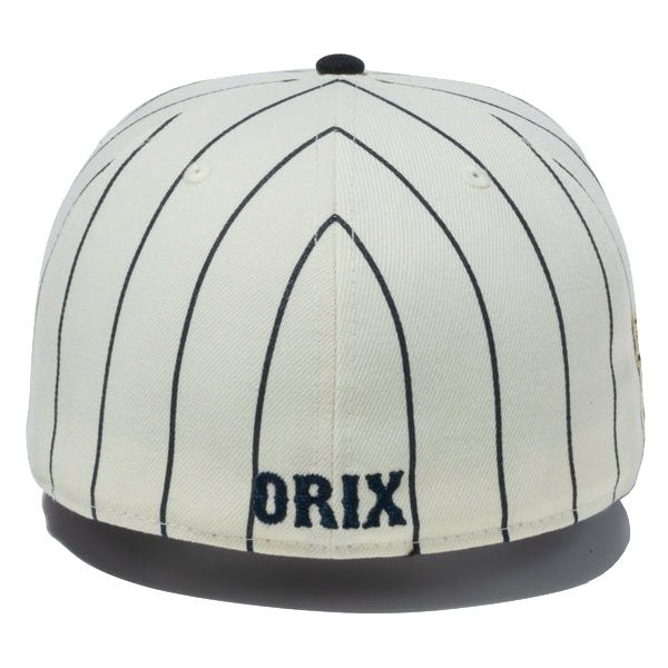 59FIFTY オリックス・バファローズ クローム ピンストライプ ネイビーバイザー