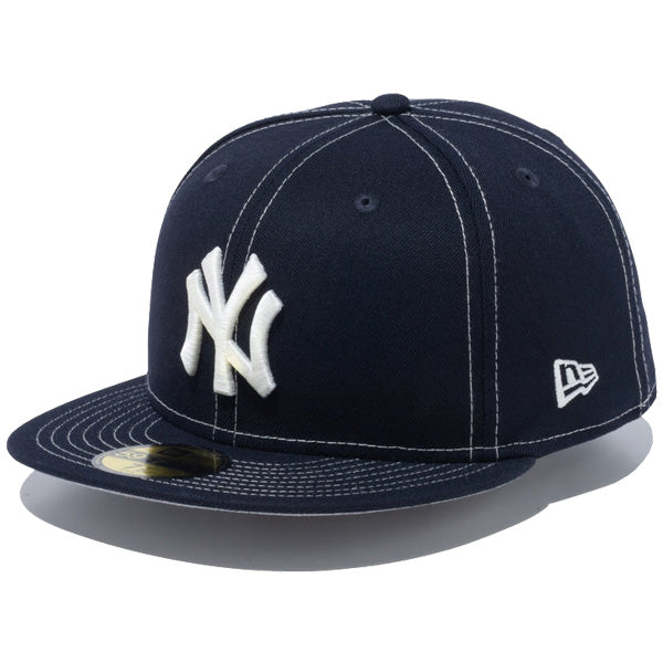 59FIFTY White Stitches ニューヨーク・ヤンキース ネイビー