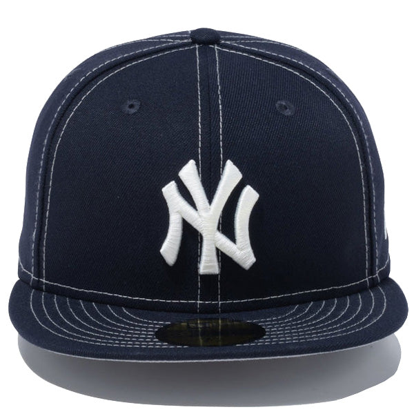 59FIFTY White Stitches ニューヨーク・ヤンキース ネイビー