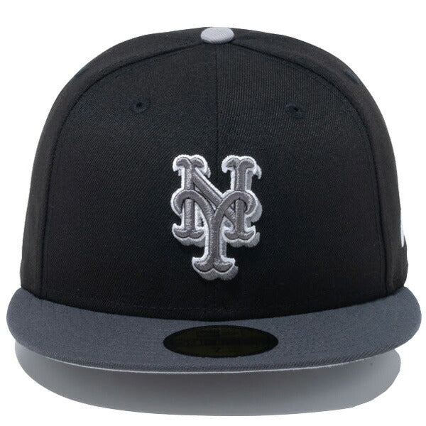 59FIFTY Shadow ニューヨーク・メッツ ブラック ダークグラファイトバイザー