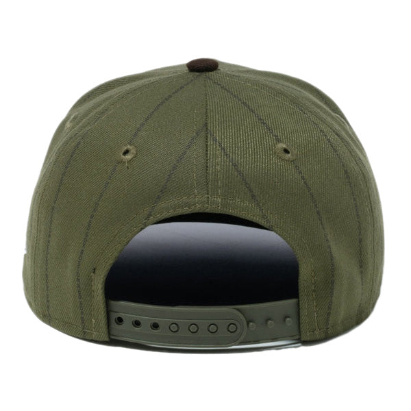 Youth 9FIFTY MLB Text Stripe ボストン・レッドソックス ニューオリーブ ブラウンバイザー