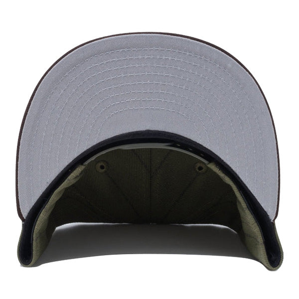 Youth 9FIFTY MLB Text Stripe ボストン・レッドソックス ニューオリーブ ブラウンバイザー