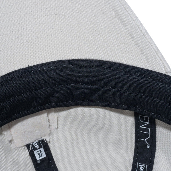 Youth 9TWENTY Leather Patch ダックキャンバス ストーン
