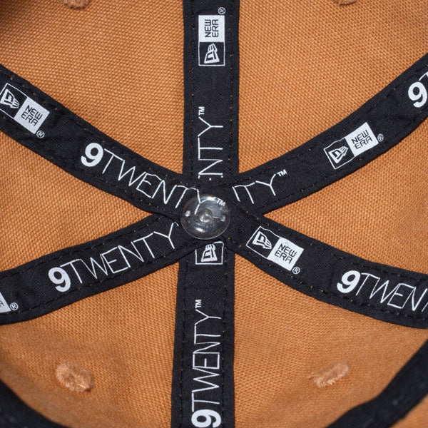 Youth 9TWENTY Leather Patch ダックキャンバス ライトブロンズ
