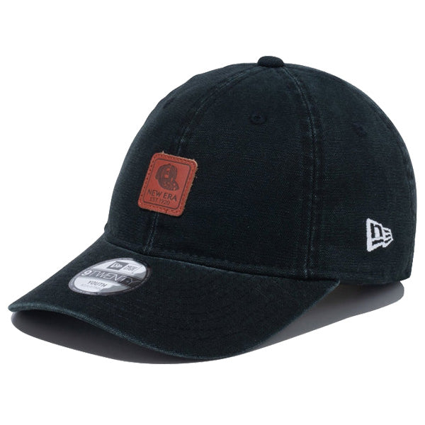 Youth 9TWENTY Leather Patch ダックキャンバス ブラック