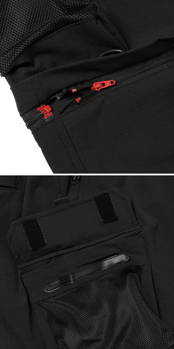 フィールド 2Way トラックパンツ Angler Collection ブラック