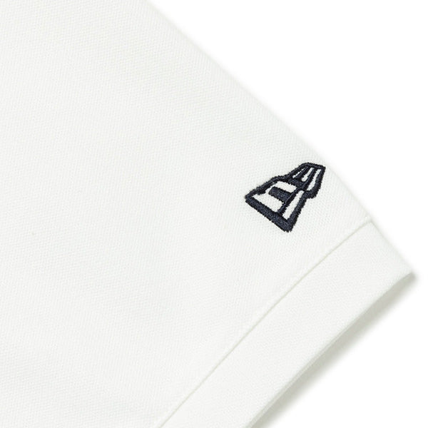 半袖 オーバーサイズド ポロシャツ Panel Polo オフホワイト/ネイビー
