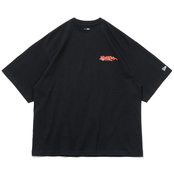 半袖 オーバーサイズド コットン Tシャツ Graffiti ブラック