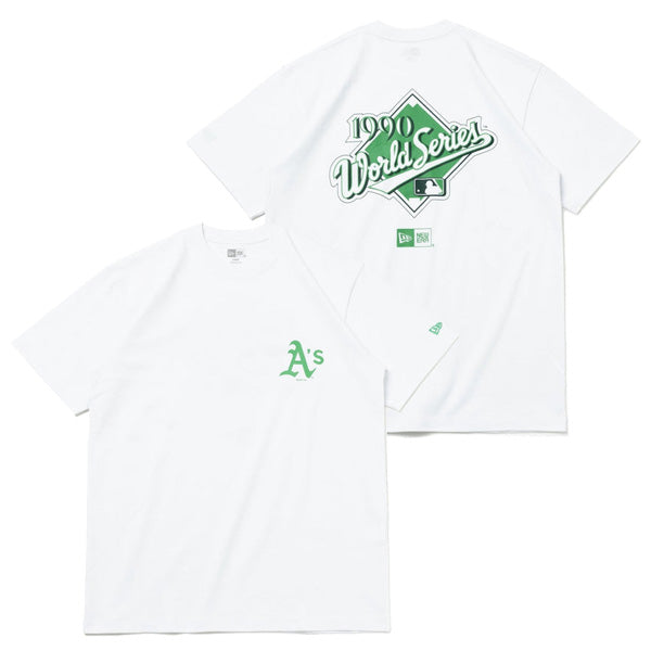 半袖 コットン Tシャツ MLB Apparel World Series オークランド・アスレチックス ホワイト レギュラーフィット