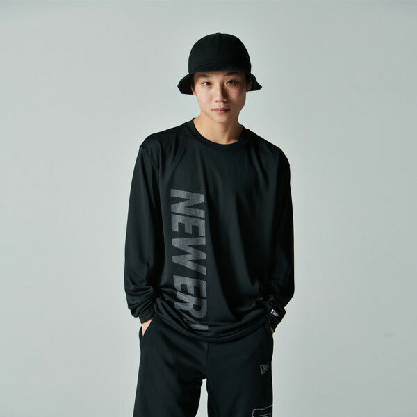 長袖 テック Tシャツ Vertical Dot Logo ブラック