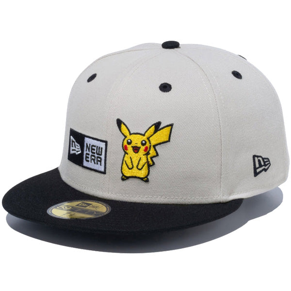 59FIFTY Pokémon ポケモン ピカチュウ ボックスロゴ ストーン ブラックバイザー