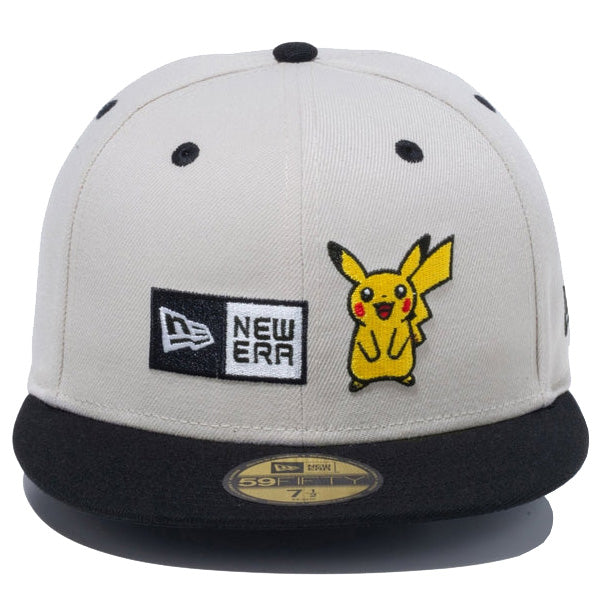 59FIFTY Pokémon ポケモン ピカチュウ ボックスロゴ ストーン ブラックバイザー