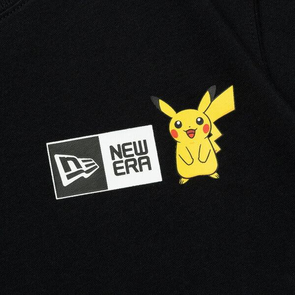 Youth 半袖 コットン Tシャツ Pokémon ポケモン ピカチュウ イーブイフレンズ ブラック