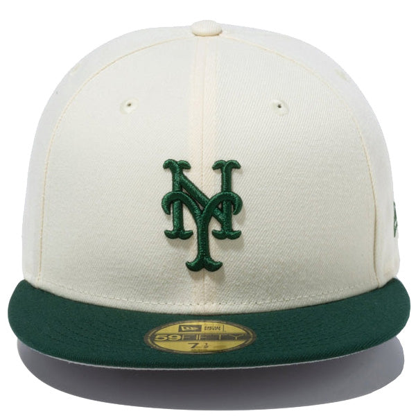 59FIFTY Powered by GORO (min-nano)ニューヨーク メッツ ワインコルク ダークグリーンバイザー