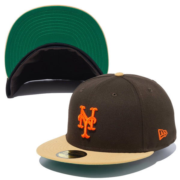 59FIFTY Powered by GORO (min-nano)ニューヨーク・メッツ ブラウンスウェード ブロンズバイザー