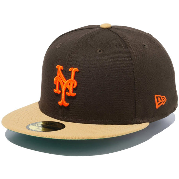 59FIFTY Powered by GORO (min-nano)ニューヨーク・メッツ ブラウンスウェード ブロンズバイザー