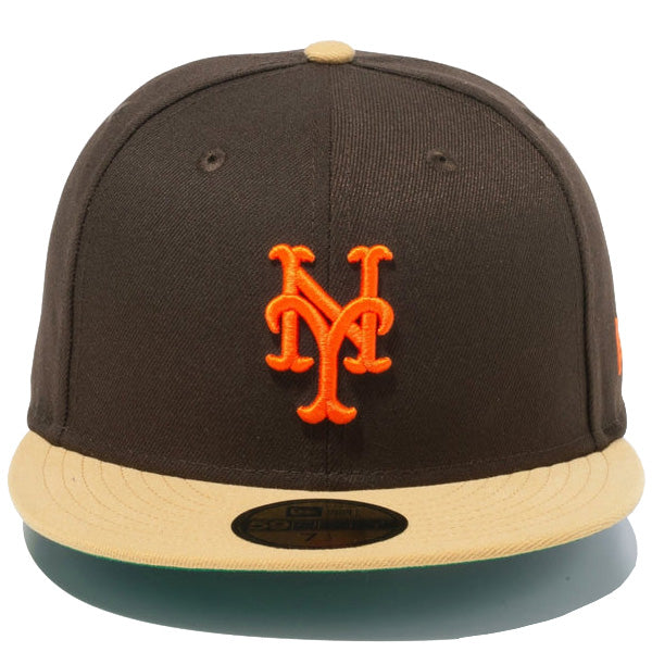 59FIFTY Powered by GORO (min-nano)ニューヨーク・メッツ ブラウンスウェード ブロンズバイザー