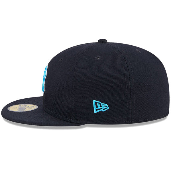 59FIFTY オンフィールド 2024 MLB Father's Day ニューヨーク・ヤンキース ネイビー ライトブルーアンダーバイザー