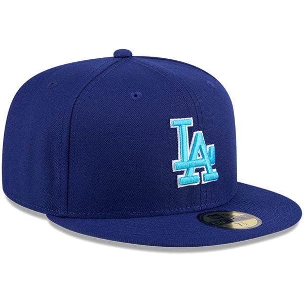59FIFTY オンフィールド 2024 MLB Father's Day ロサンゼルス・ドジャース ブルー ライトブルーアンダーバイザー