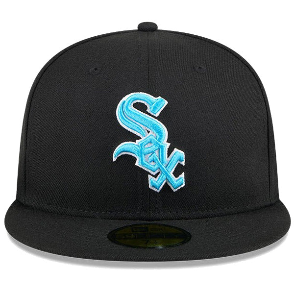 59FIFTY オンフィールド 2024 MLB Father's Day シカゴ・ホワイトソックス ブラック ライトブルーアンダーバイザー