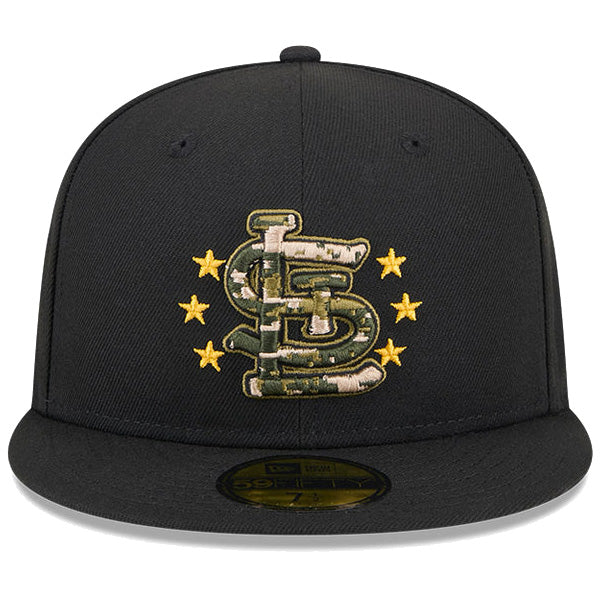 59FIFTY オンフィールド MLB 2024 Armed Forces Day アームド・フォーシズ・デー セントルイス・カージナルス ブラック