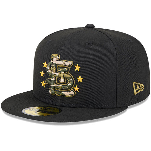 59FIFTY オンフィールド MLB 2024 Armed Forces Day アームド・フォーシズ・デー セントルイス・カージナルス ブラック