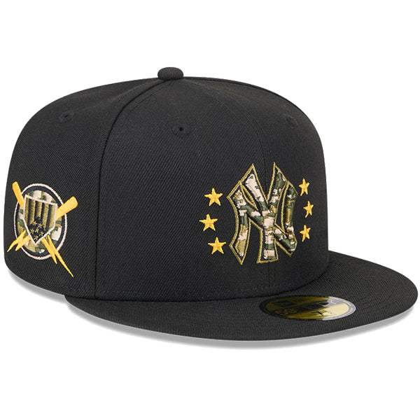 59FIFTY オンフィールド MLB 2024 Armed Forces Day アームド・フォーシズ・デー ニューヨーク・ヤンキース ブラック